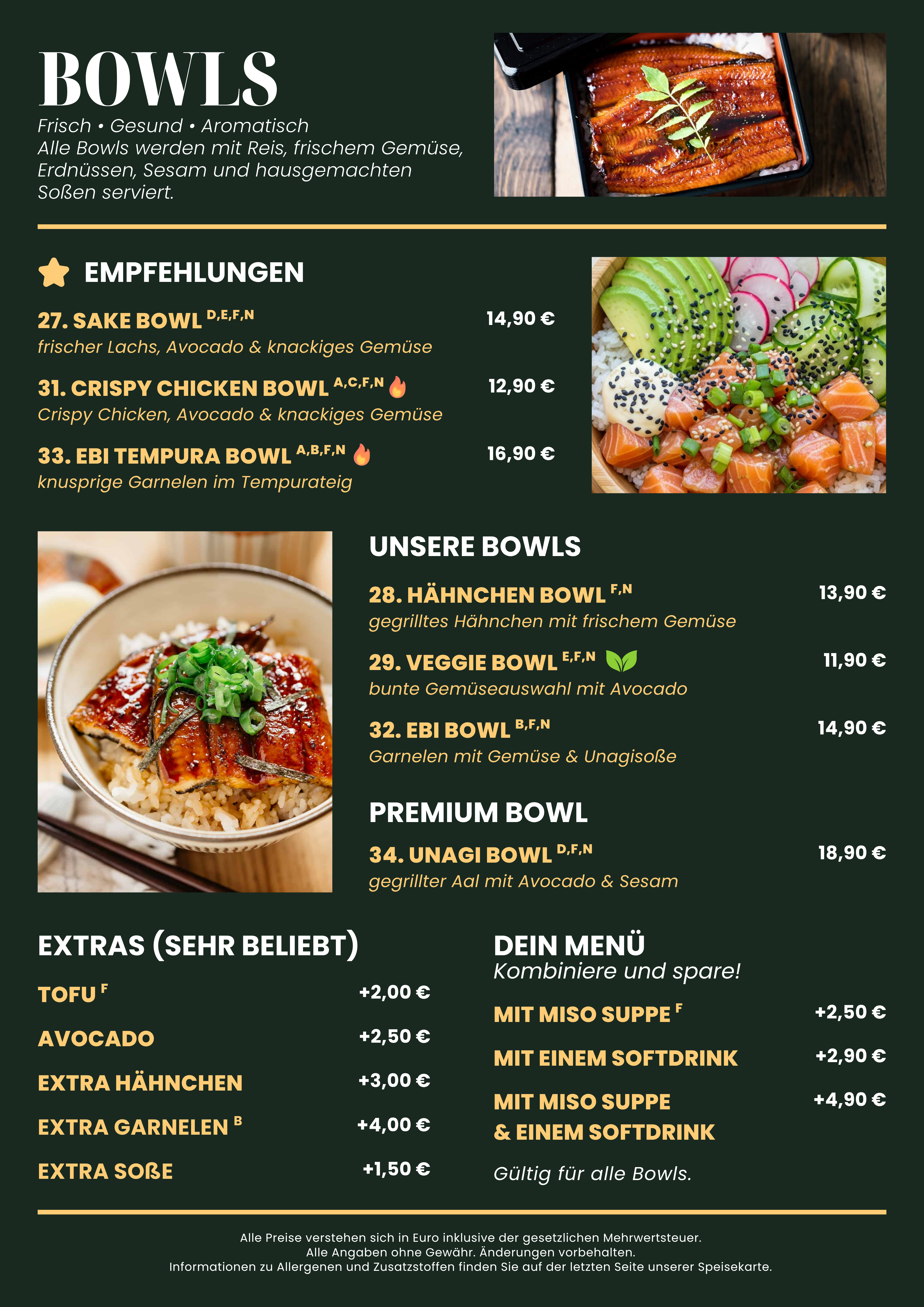 Speisekarte Seite 4